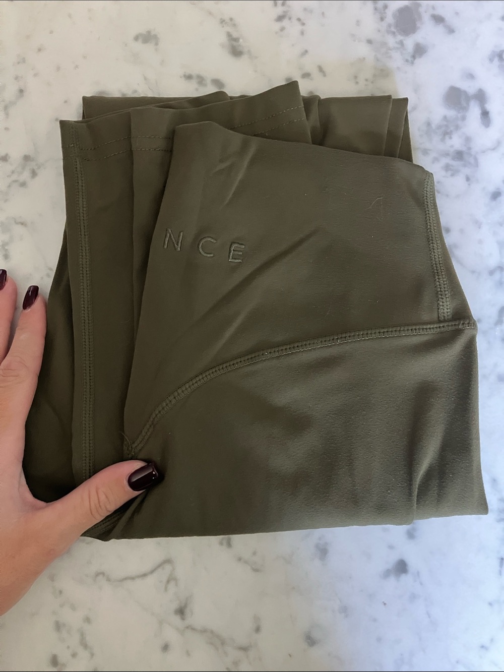 Balance Athletica Olive Green High-Rise Leggings
